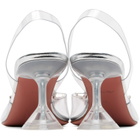 Amina Muaddi Transparent Begum Glass Sling 70 Heels