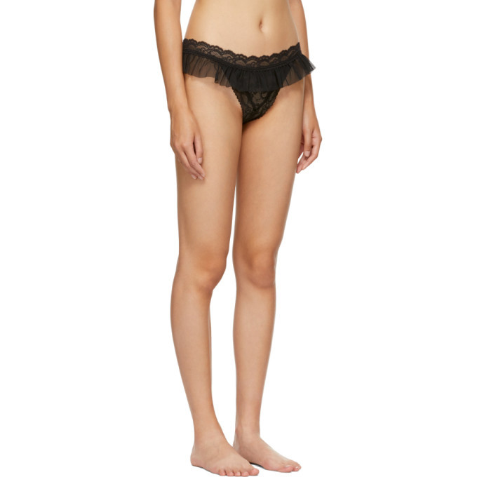 Aubade Black Open Up String Thong Aubade