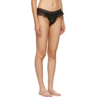 Aubade Black Open-Up String Thong