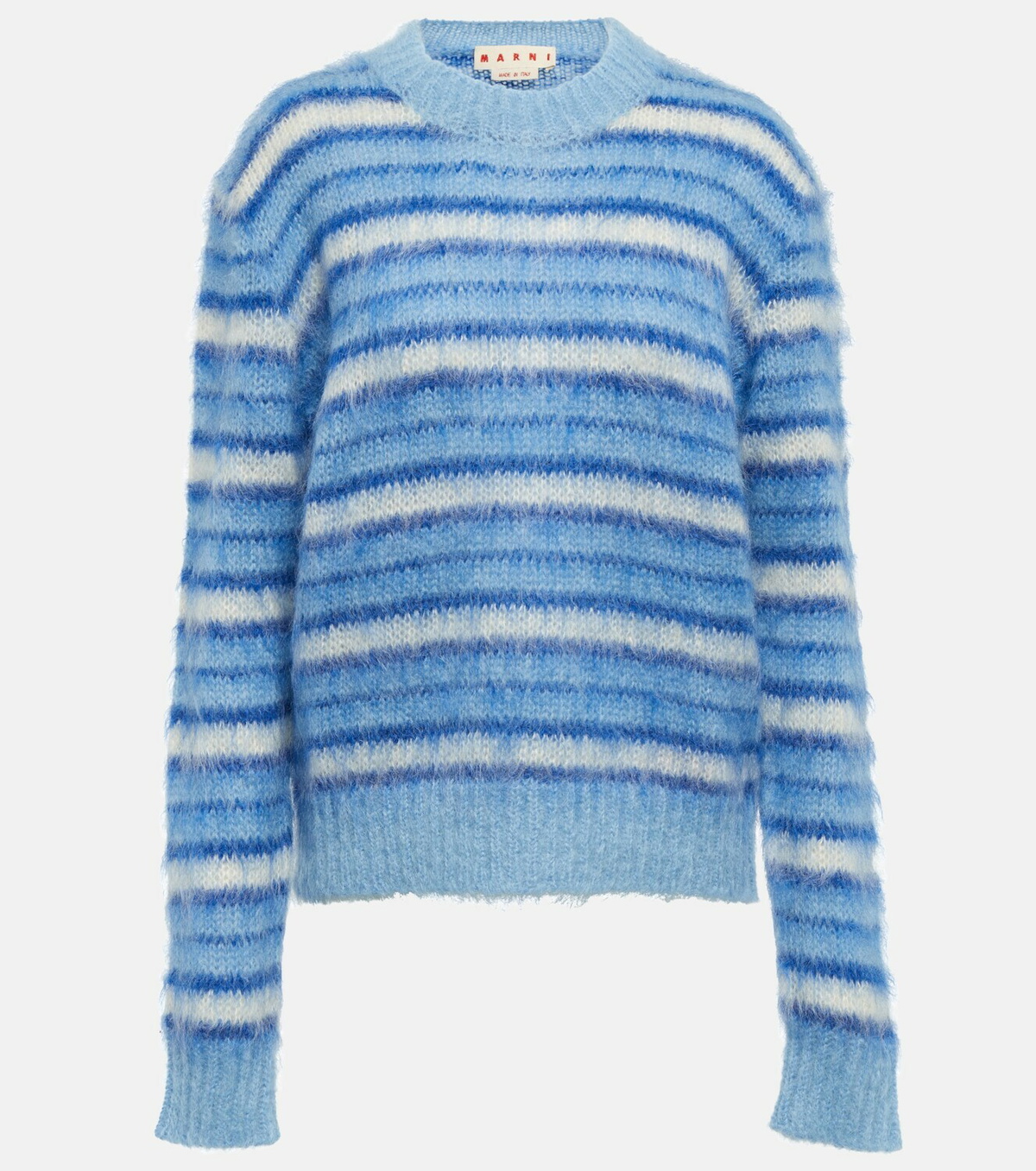トップス MARNI Mohair Knit Marni - Striped mohair-blend sweater Marni
