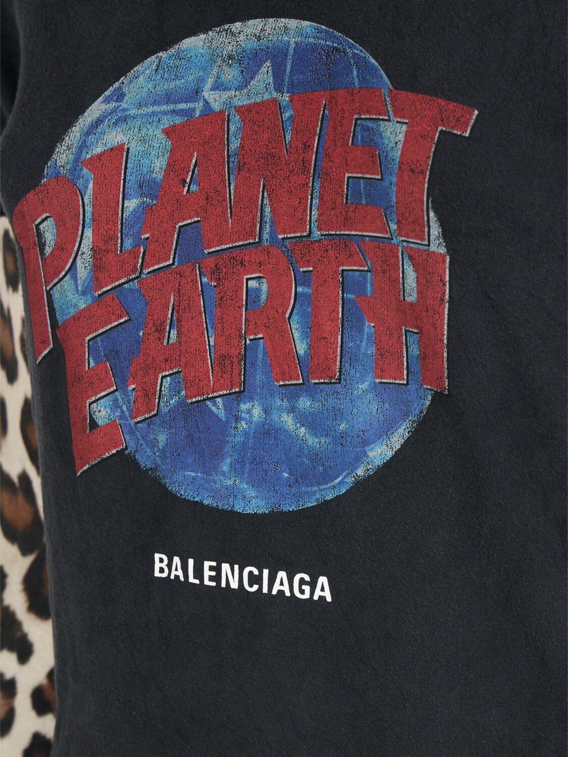 BALENCIAGA PLANET EARTH DOUBLE SLEEVE ロンT ロゴ 長袖 BALENCIAGA Planet Earth Double Sleeve T-shirt Balenciaga