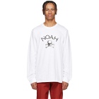 Noah NYC White Jolly Roger Long Sleeve T-Shirt
