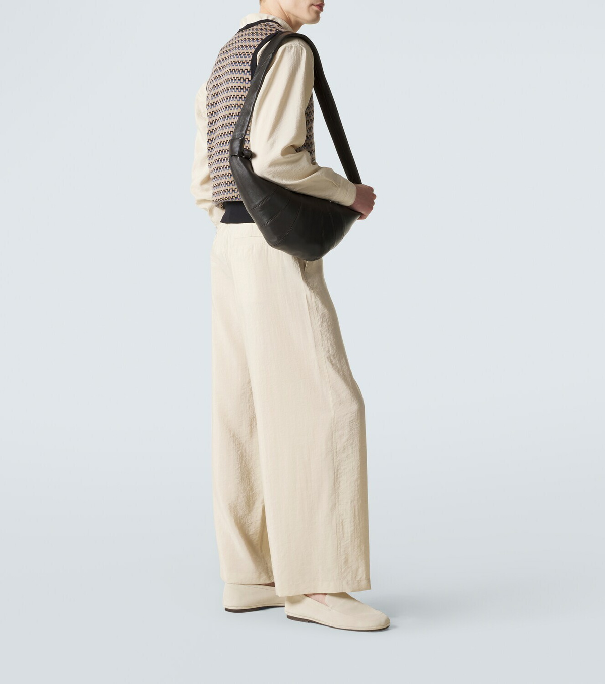 Lemaire Croissant Medium leather shoulder bag