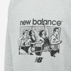 New Balance Men's NB Athletics Graphic Crew Sweat in Athletic Grey