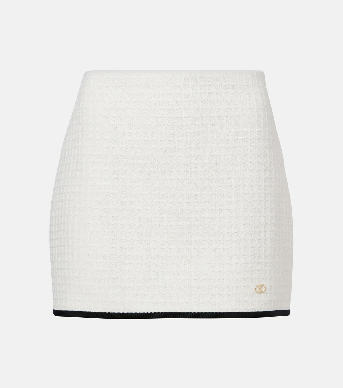 Valentino Cotton tweed miniskirt