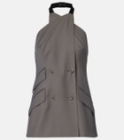 Max Mara Cali halterneck virgin wool vest