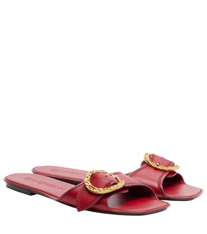 Photo: Zimmermann Solena leather slides