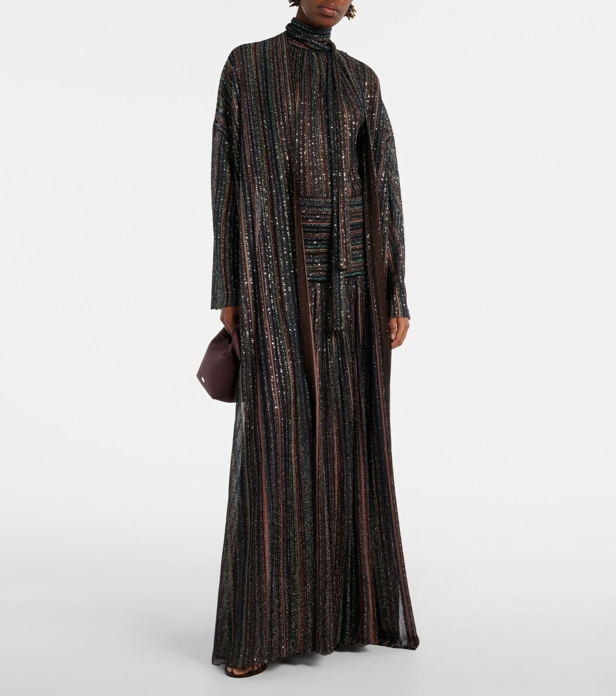 Missoni Chevron lamé cardigan
