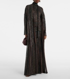 Missoni Chevron lamé cardigan