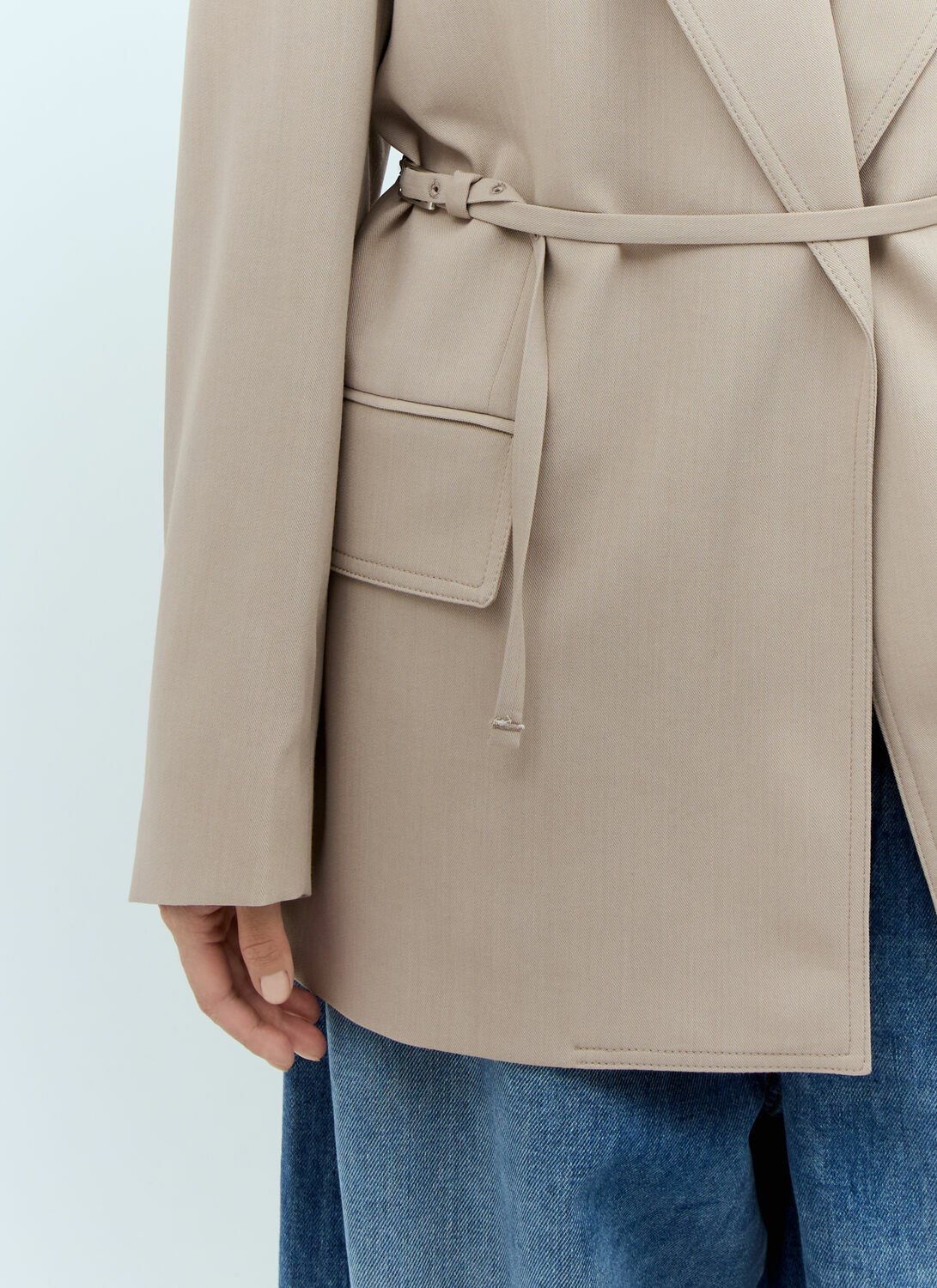 Acne Studios Peak Lapels Belted Blazer
