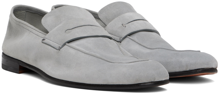 ZEGNA Gray L'Asola Loafers