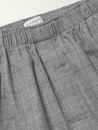 Sunspel - Checked Cotton-Twill Pyjama Trousers - Gray