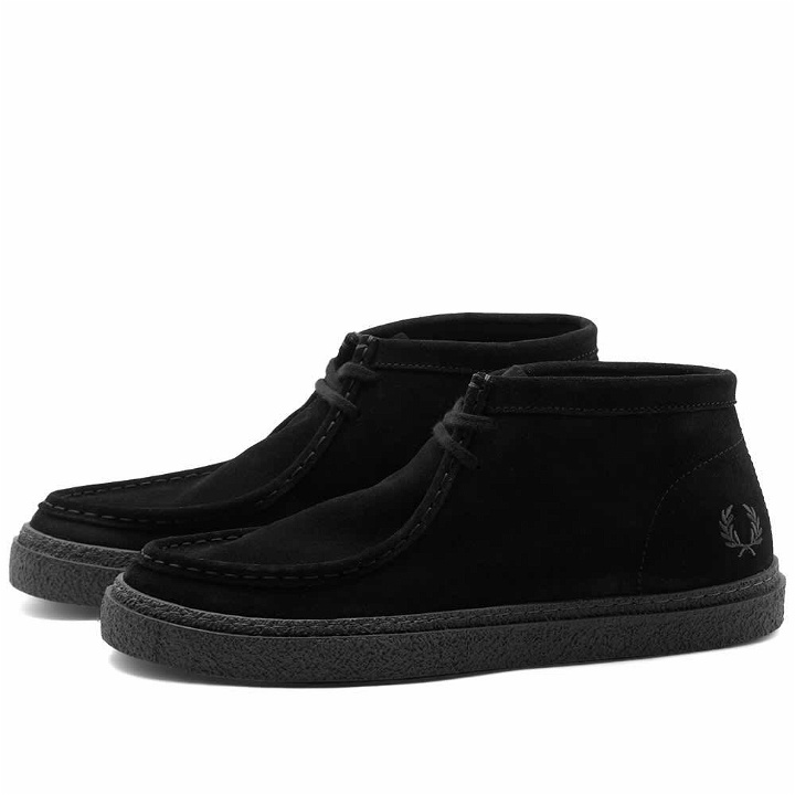Photo: Fred Perry Authentic Men's Dawson Mid Suede Boot in Black