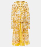 Dolce&Gabbana Majolica silk chiffon midi dress