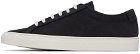 Common Projects Black Contrast Achilles Sneakers