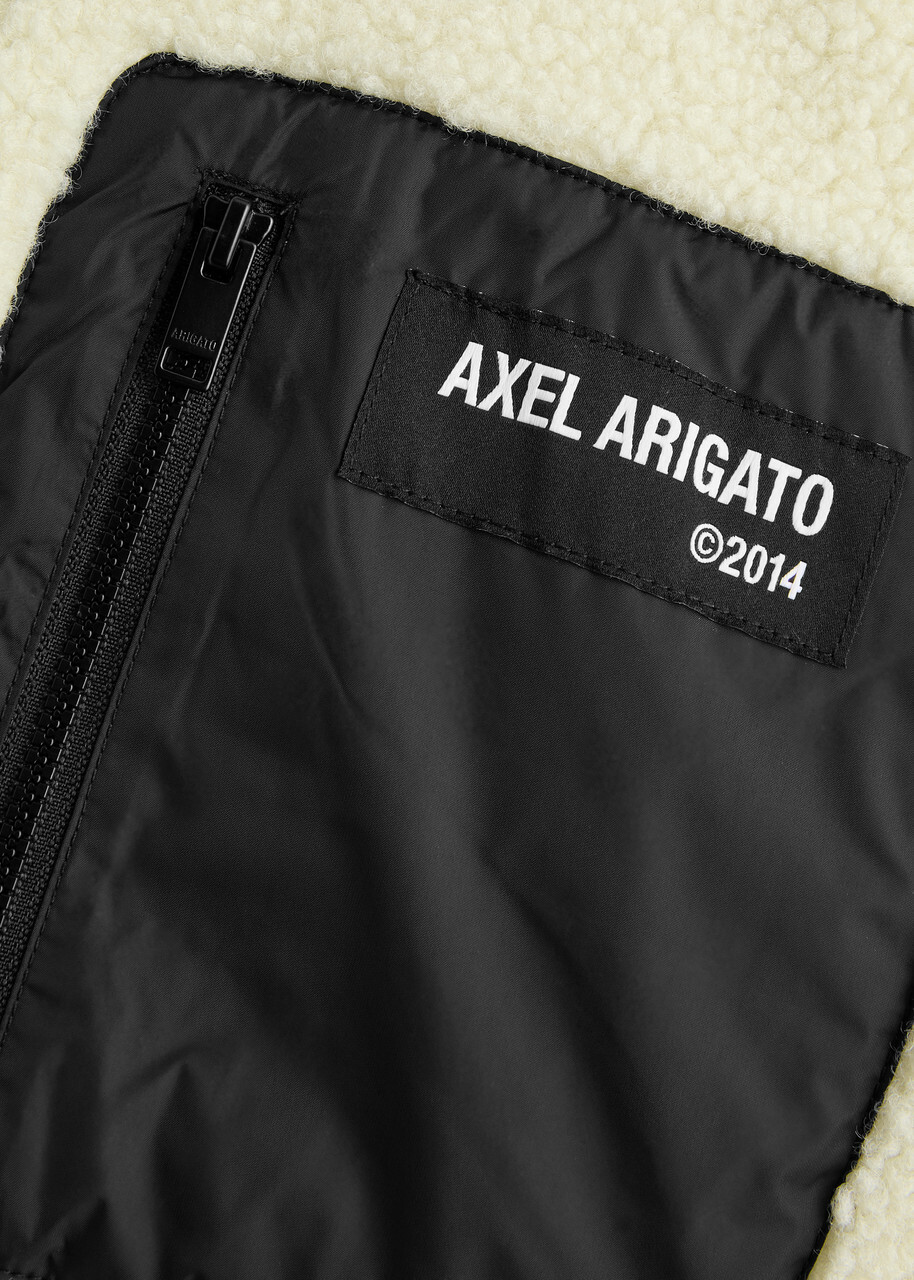 Axel Arigato Billie Panelled Fleece Jacket Ecru