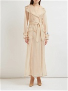 DOLCE & GABBANA - Tech Marquisette Belted Trench Coat