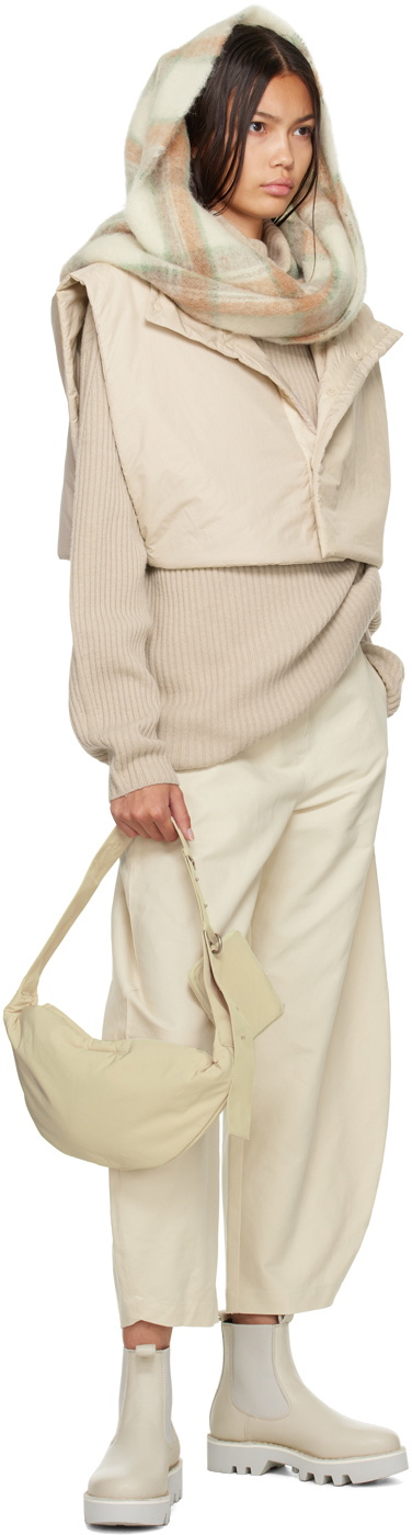 トートバッグ +AMOMENTO+ PADDED 3LAYER BAGLIGHT BEIGE AM23SSW03BGLG AMOMENTO Beige 3 Way Pocket Bag AMOMENTO