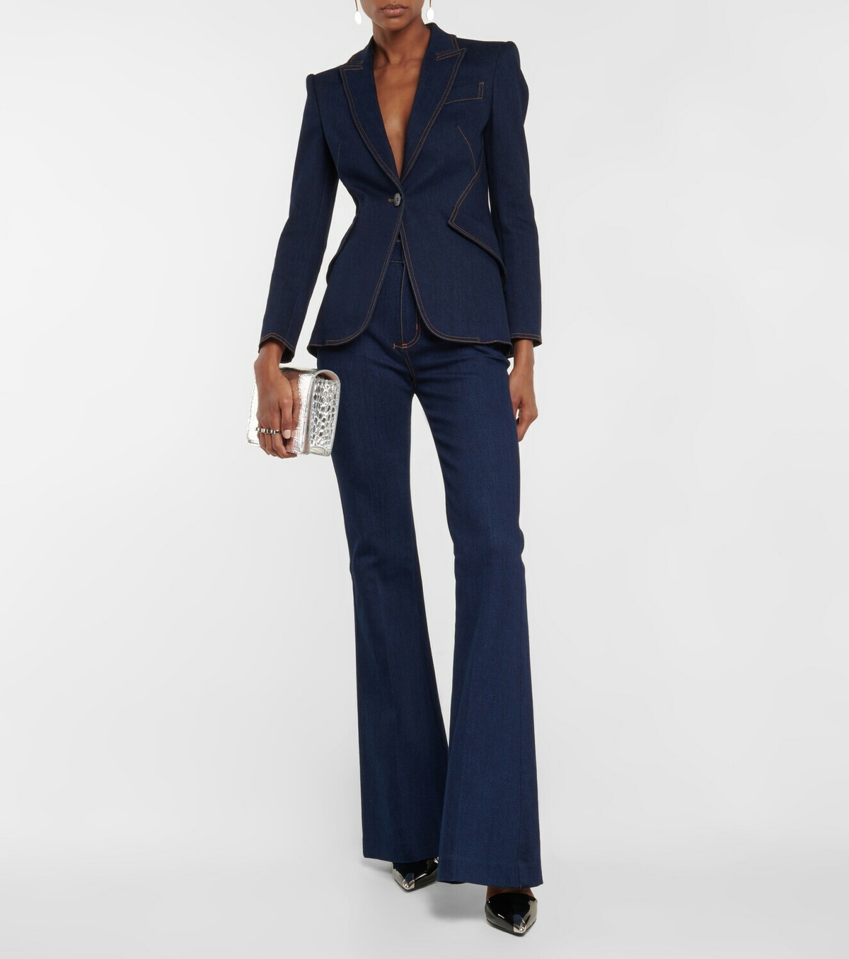 Alexander McQueen High-rise flared jeans Alexander McQueen Alexander McQueen High-rise flared jeans Alexander McQueen