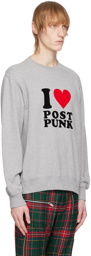 Undercover Gray 'I Love Post Punk' Sweatshirt