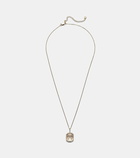 Mateo 14kt gold necklace with quartz and diamonds