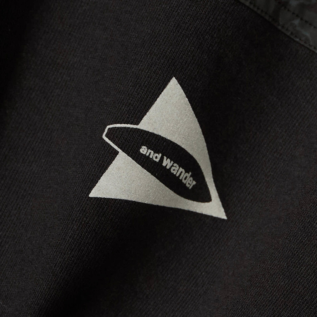 END. x and wander Print Pocket T-Shirt in Black