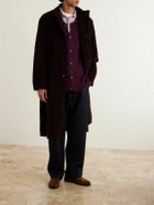 The Elder Statesman - Thistle Alpaca-Blend Cardigan - Burgundy