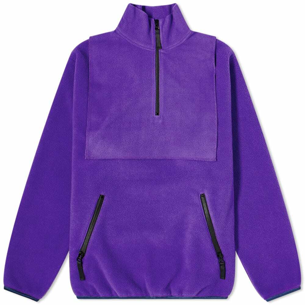 Beams Boy Women's Dutch Pullover Half Zip Fleece in Purple Beams Boy