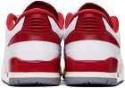 Nike Jordan White & Red Air Jordan 2/3 Sneakers