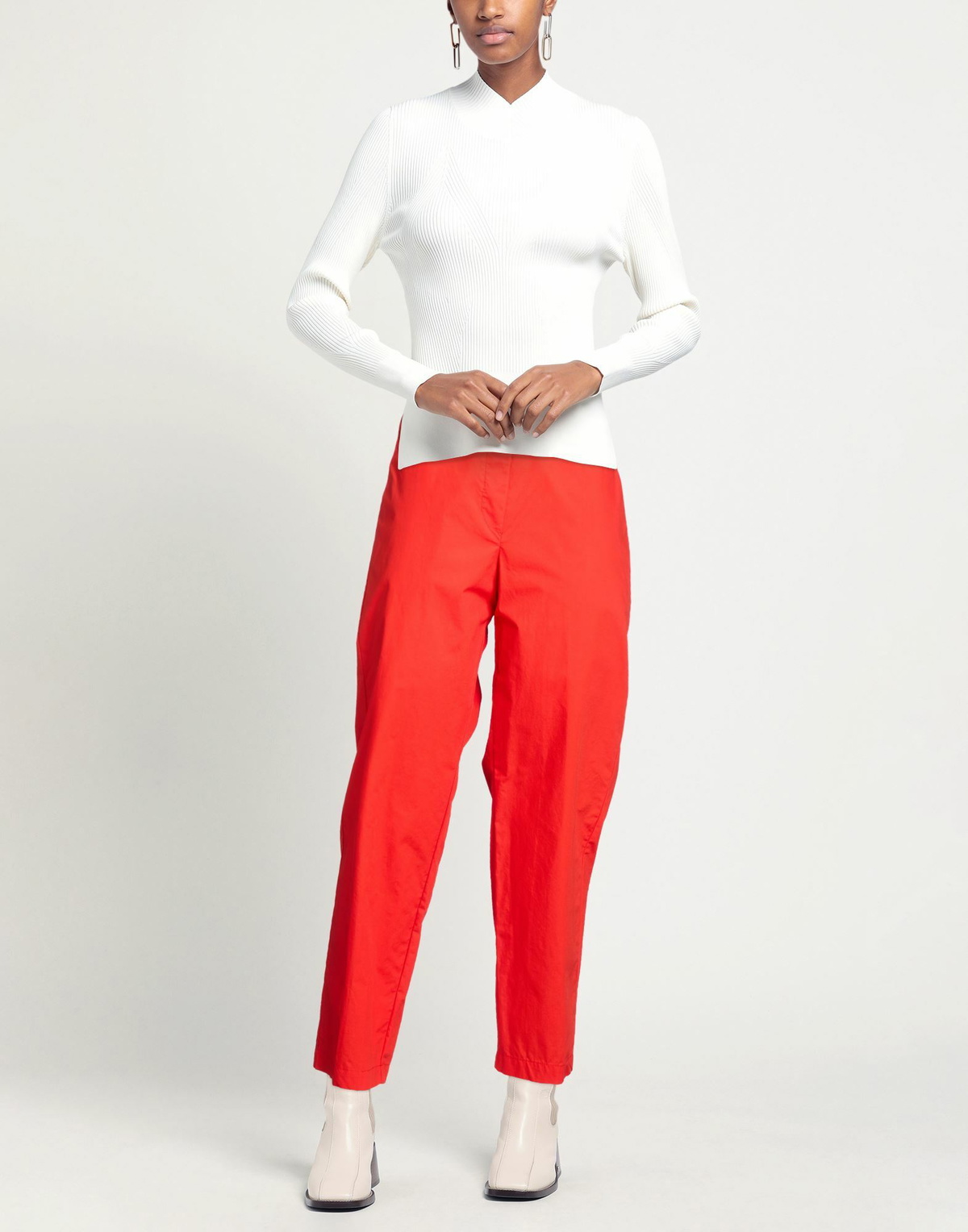 Alessia Santi Womens Pants in Orange