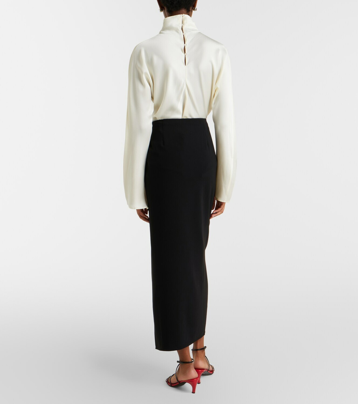 Proenza Schouler Cella ruffled crêpe maxi skirt