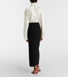 Proenza Schouler Cella ruffled crêpe maxi skirt