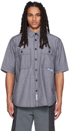 AAPE by A Bathing Ape Gray Embroidered Shirt
