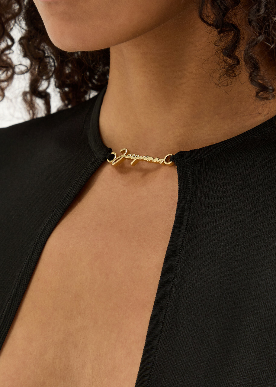 Jacquemus Le Haut Pralu Fine-knit top Black Jacquemus