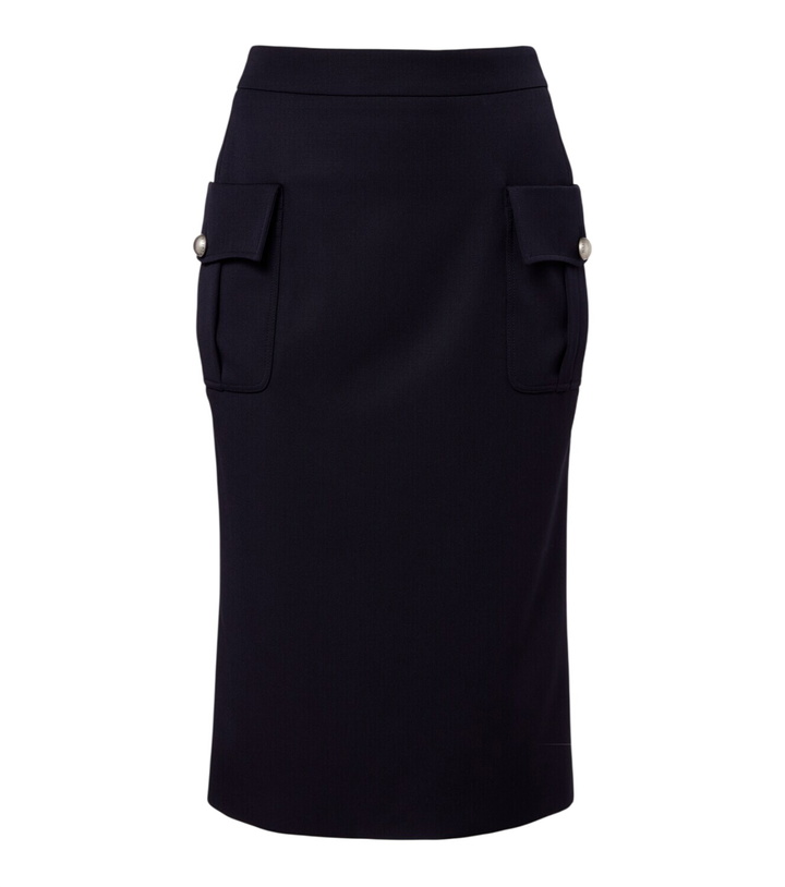 Photo: McQueen Wool pencil skirt