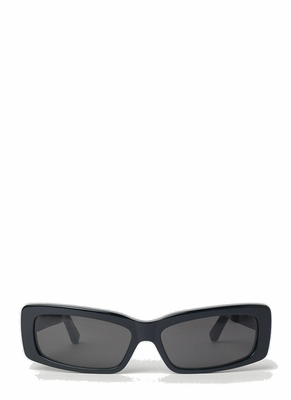 Photo: Balenciaga - Classic Rectangular Sunglasses in Black