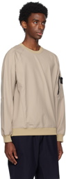 Stone Island Beige Paneled Sweatshirt