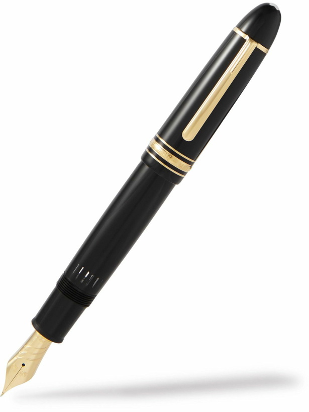 Photo: Montblanc - Meisterstück 149 Calligraphy Curved Nib Gold-Tone and Lacquer Fountain Pen