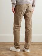 Officine Générale - James Slim-Fit Straight-Leg Cotton-Corduroy Trousers - Brown