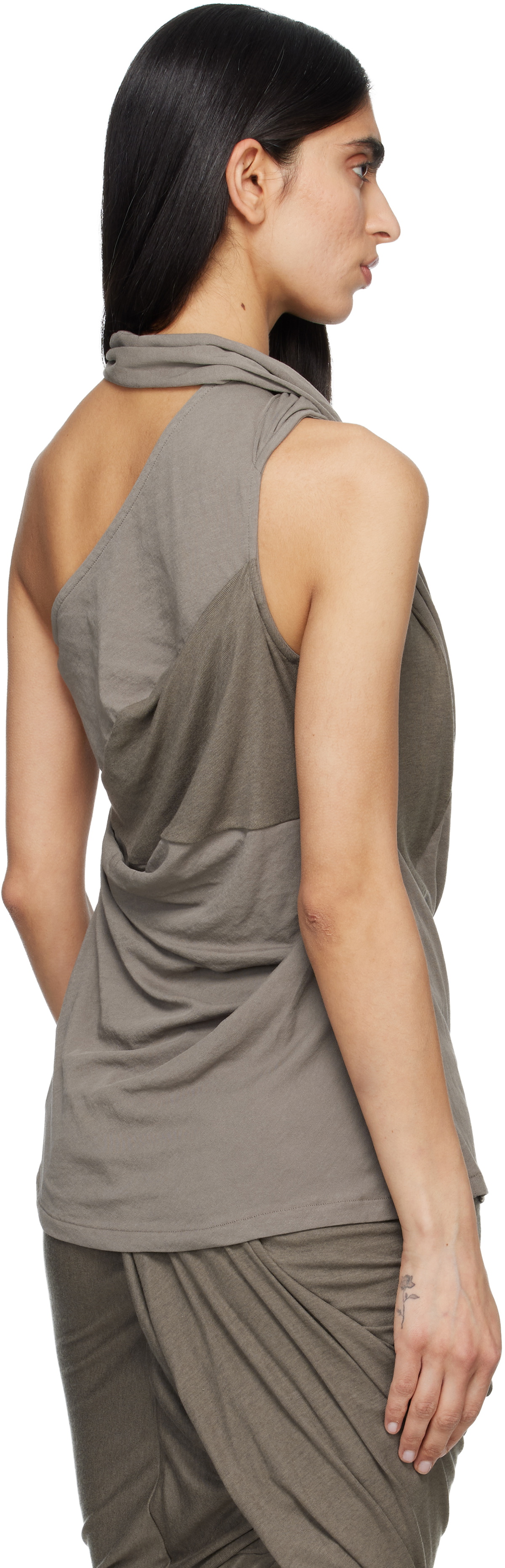 Entire Studios Gray Sleeveless Dalters Top