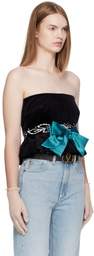 Valentino Black Velvet Tank Top