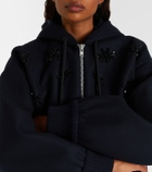 Simone Rocha Turbo embellished wool-blend hoodie