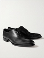 Kingsman - Merlin Whole-Cut Leather Derby Shoes - Black
