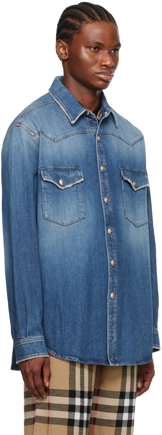 Jack Miller Mens Casual Faded Denim Shirt (Large) : Amazon.in: Clothing &  Accessories