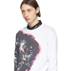 Alexander McQueen White and Multicolor Painted Sweatshirt