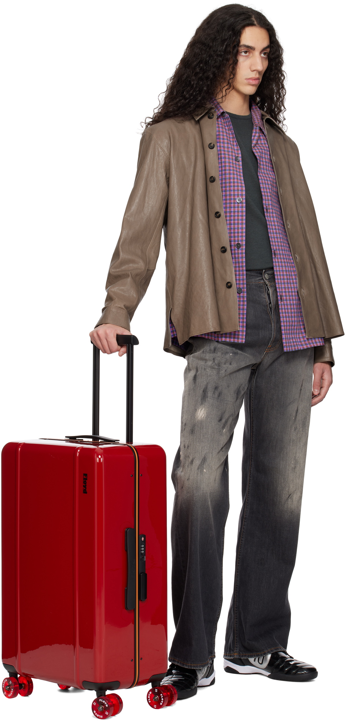 Floyd Red Check-In Suitcase