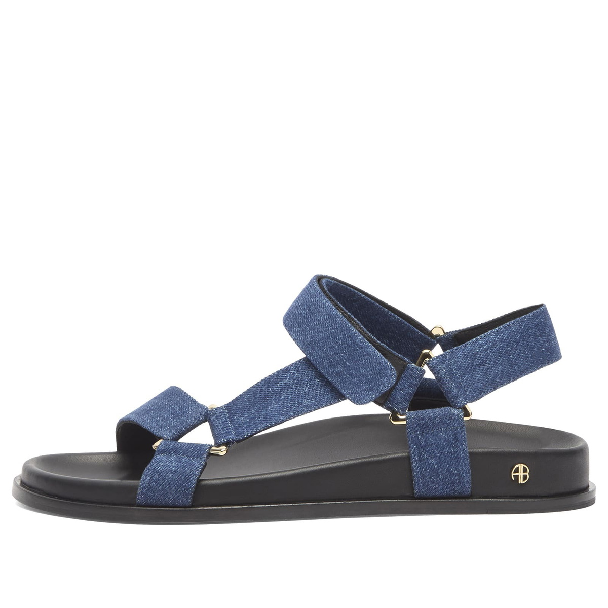 Anine Bing Women's Jess Denim Sandals in Tux Blue
