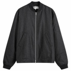 END. x YMC Basement Bomber Jacket in Pewter Chalkstripe