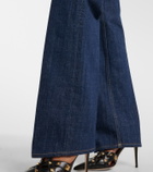 Valentino High-rise flared jeans