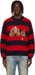 Palm Angels Navy PA Bear Sweater